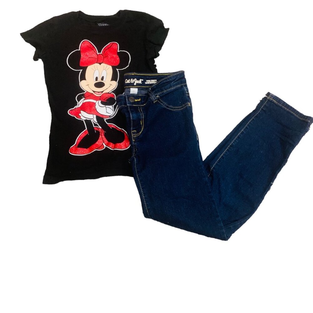 Cat & Jack/ Disney Sz 8 Girls 2 piece set outfit